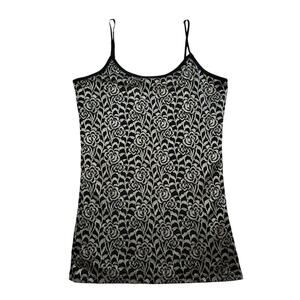 Vtg L Large Baby Lace Cami Tank‎ Top Y2K Goth Grunge Whimsigoth Festival Punk